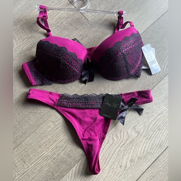 Rene Rofe Intimates & Sleepwear Ren Rof Lace Pushup Bra Matching